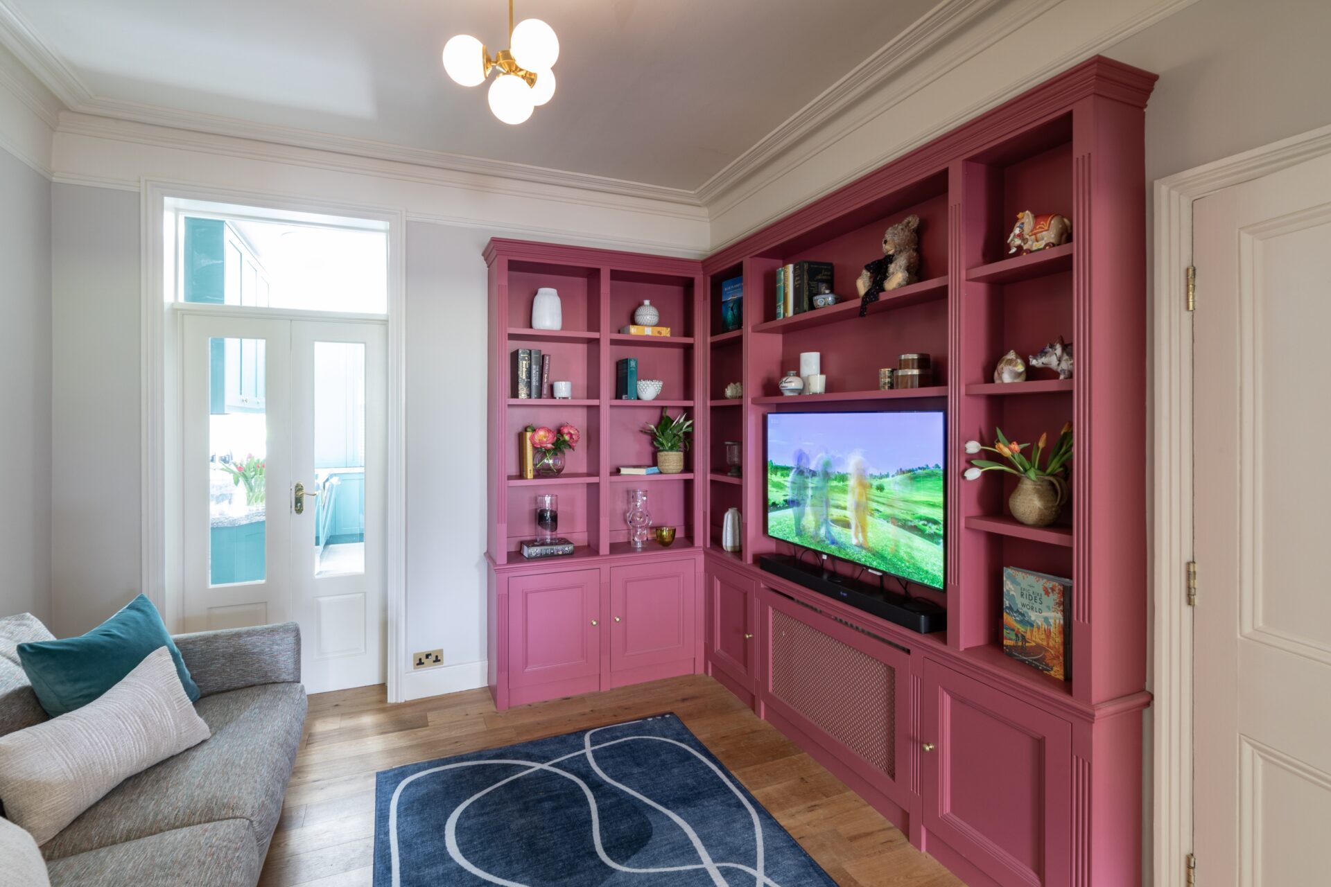 TV Room Design - Anna Auzins - Wimbledon Interior Designer