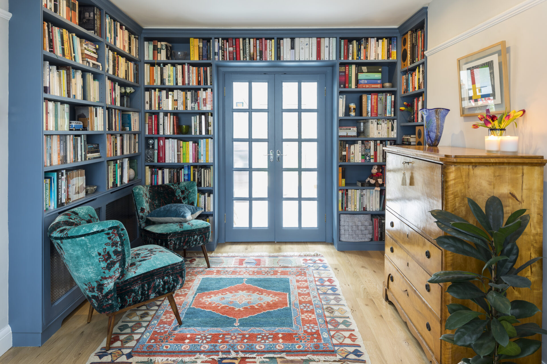 Bespoke library - Anna Auzins - Wimbledon Interior Designer